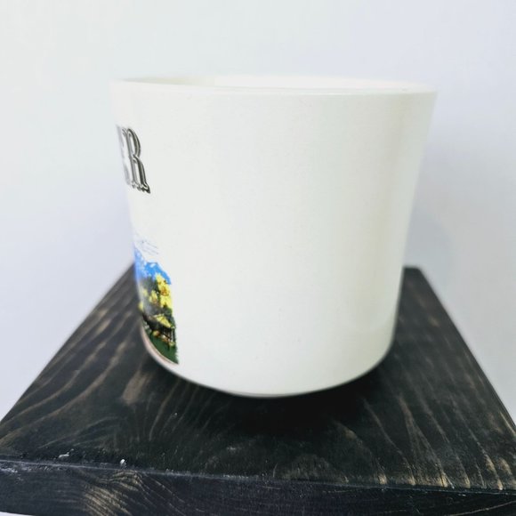Vintage Casper Wyoming Porcelain Town Mountain Scene Coffee Mug, EVC - Picture 6 of 8